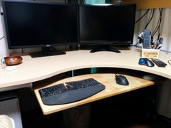 カバ桜集成材（積層材）のPCデスクのキーボードスライダーの板　2015/1/29 | カウンター・天板