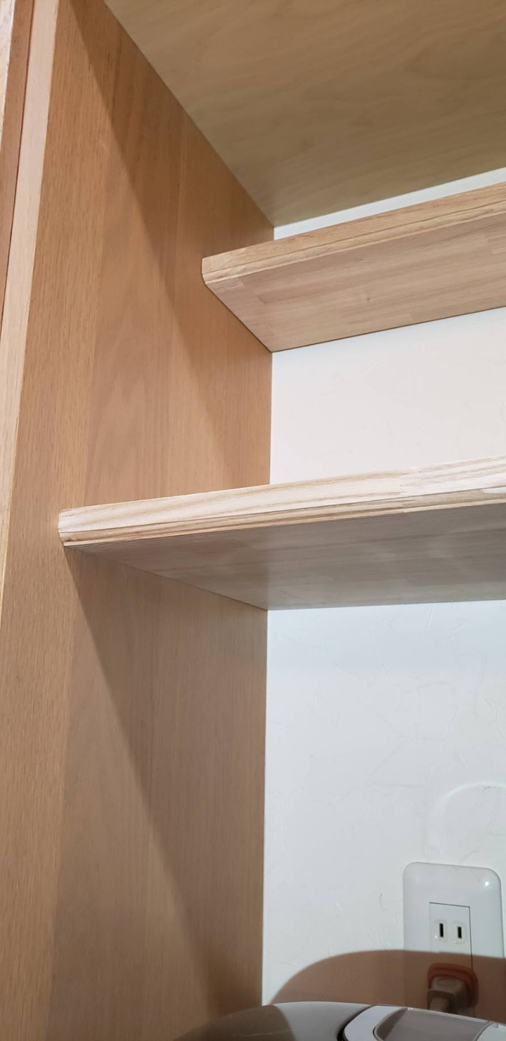 タモ集成材(積層材)の棚板